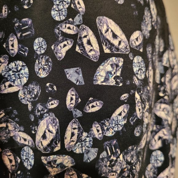 Kevan Hall Diamond and Lace Print Dress - Picture 12 of 16